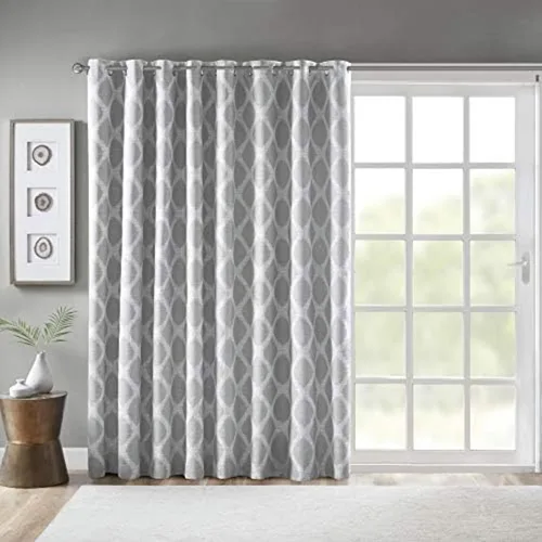 Vista 14 de Sun Smart Blakesly Cortinas opacas para ventana de patio, estampado Ikat, decoración de sala de estar, decoración de sala de estar, cortina