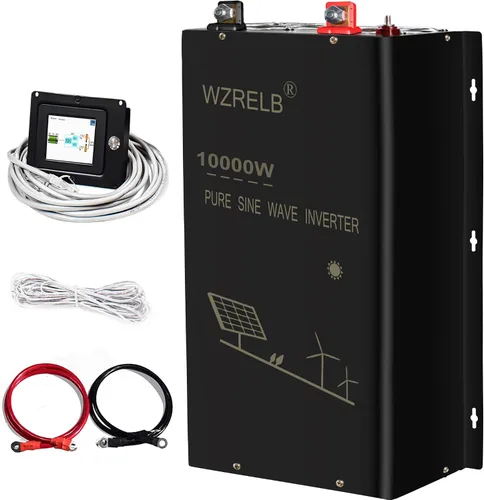 Vista 12 de Inversor de onda sinusoidal pura de 6000W 36V, 36 voltios DC a CA 120V 240V inversor de potencia de fase dividida, 2 terminales de cable de CA