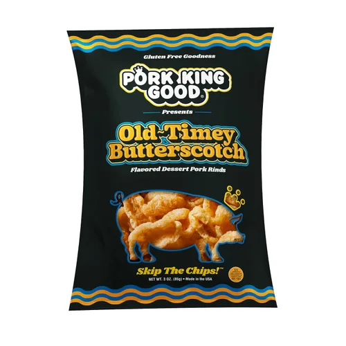 Vista 15 de Pork King Good Appley Cinnamon - Cortezas de cerdo con sabor a postre de 3 onzas (paquete de 4) dulces y salados, aperitivos sin gluten