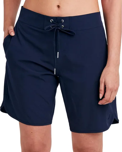 Vista 5 de Nautica Pantalones cortos para mujer con entrepierna de 9 pulgadas, pantalones cortos de natación de secado rápido, parte inferior de traje de baño