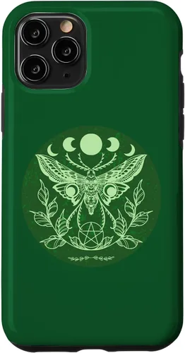 Vista 10 de Funda para iPhone 15 Celtic Wicca Ostara Oculta Moon Moth