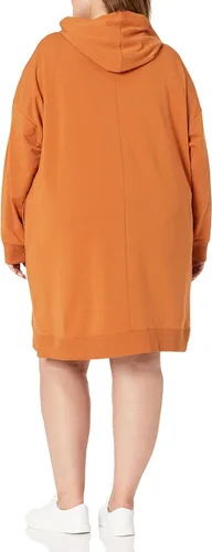 Vista 5 de The Drop Vestido mini Iona tipo sudadera holgado de manga larga con capucha para mujer