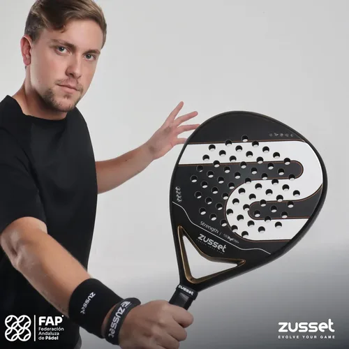 Vista 7 de Pala de Padel Strength 2025 Pala de Padel de forma redonda avanzada Balance medio de 12.87 oz para consistencia y precisión Cara de carbono