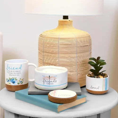 Vista 5 de Pavilion - Taza de café de 16 onzas, 16.0 fl oz, taza de té, a rayas, fondo esmaltado, acuarela, mejor amiga, amiga, mamá, abuela, hermana, hija
