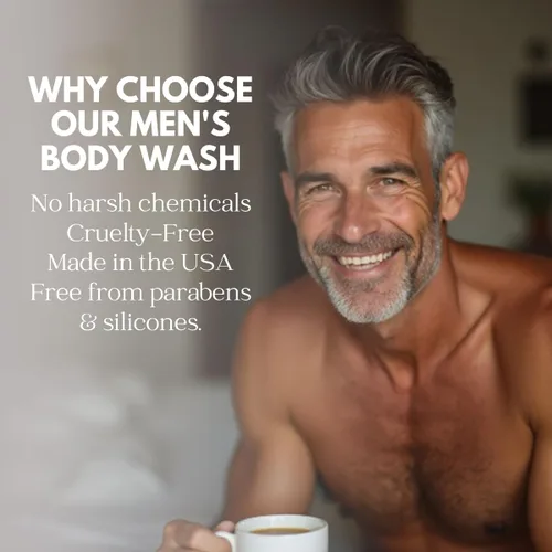 Vista 7 de Just Nutritive Gel de baño Caballeros El mejor gel de baño para hombres