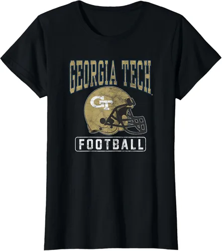 Vista 28 de Georgia Tech Yellow Jackets - Camiseta con casco de fútbol, Negro