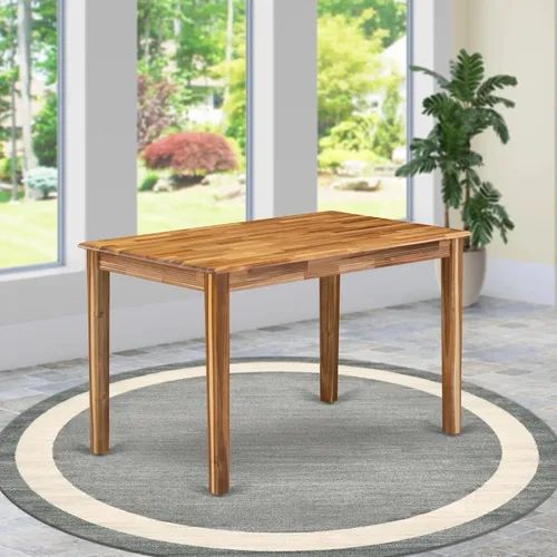 Vista 2 de East West Furniture YAT-ANA-T Yarmouth - Mesa rectangular de comedor para cocina, 30 x 48 pulgadas, natural