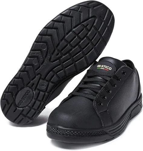 Vista 2 de Stico NEC-3901 - Tenis antideslizantes para trabajo profesional, chef y restaurante