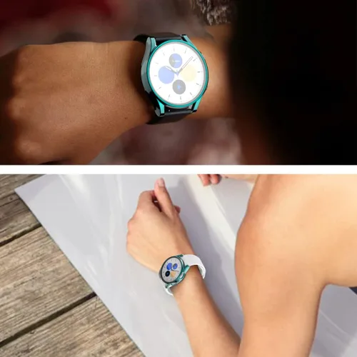 Vista 7 de Rc-Z [Packo de 4] Protector de pantalla para Samsung Galaxy Watch 6 de 40 mm, funda protectora de TPU suave, cubierta facial de repuesto, accesorios