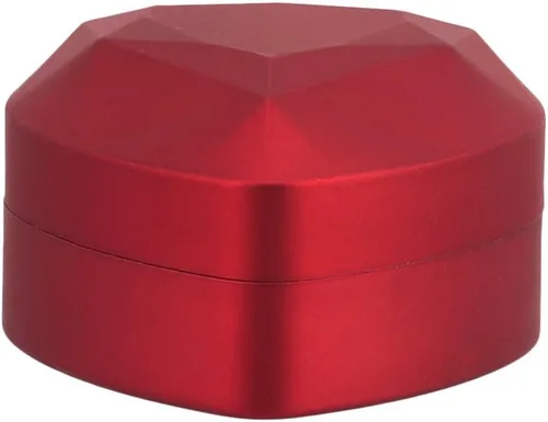 Vista 5 de Naimo Caja de anillo de compromiso, aretes, monedas, caja de anillos con luz LED para propuesta, compromiso, regalo de boda (rojo)