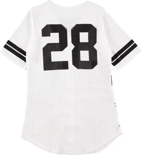 Vista 21 de Disney Camiseta de béisbol de Mickey Mouse con botones para mujer, diseño de Mickey y Minnie Mouse