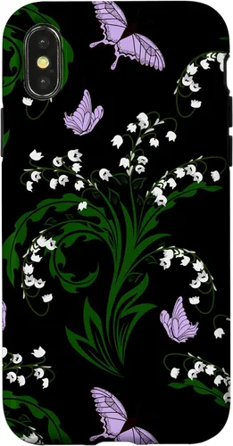 Vista 5 de Lily of The Valley and Butterflies Vintage Cottage Garden Case for iPhone 17