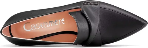 Vista 4 de Castamere Mocasines de tacón alto de aguja para mujer, con punta puntiaguda, para trabajo, negocios, oficina, vestido de 3.9 pulgadas
