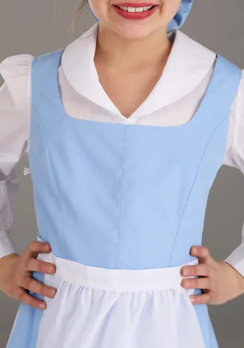 Vista 7 de Disfraz de Vestido Azul de Bella para Niños de La Bella y la Bestia de Disney Multicolor
