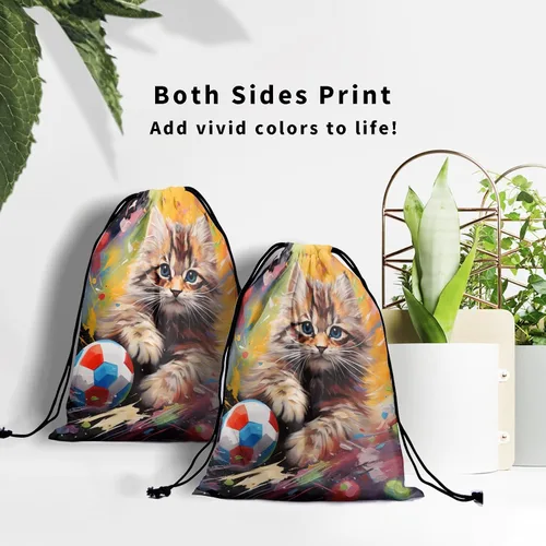Vista 112 de Bolsa de agarre de gimnasia de piel de animal, bolsa de gimnasia con cordón ajustable, bolsa de cuerda para fauna silvestre, Mariposas Galaxy