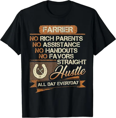 Vista 9 de Funny Farrier T-Shirt for Men Dad Brother Uncle Papa Negro