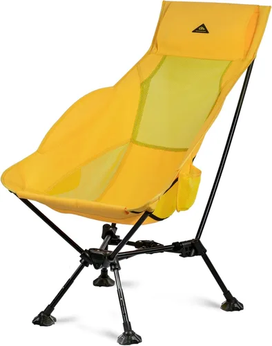 Vista 14 de iClimb Silla plegable ultraligera compacta y antihundimiento, color negro