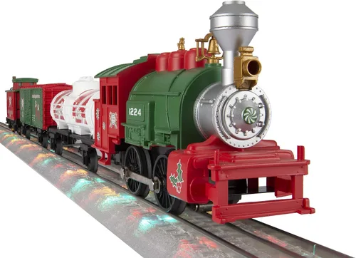Vista 2 de Lionel Junction North Pole Central Electric O Gauge Bluetooth - Juego de tren con control remoto e iluminado FasTrack