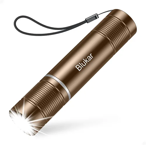 Vista 9 de Blukar Linterna recargable, linterna de alto lúmenes, linterna LED pequeña súper brillante - Con zoom, brillo ajustable, de larga duración