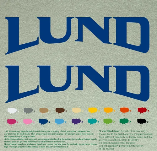 Vista 16 de Pair Lund - Calcomanías de vinilo de repuesto compatibles con lancha, motor fuera de borda, juego de 2 (12 pulgadas, negro 070)