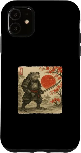 Vista 8 de Frog Samurai Japanese Warrior Costume Sumi-e Art Funny Case for iPhone 16