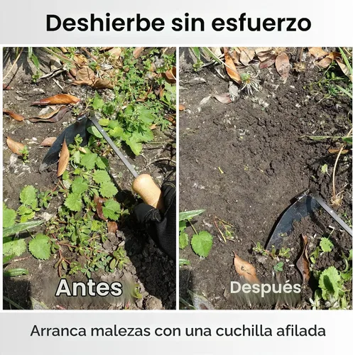 Vista 2 de Nejiri Gama - Azada de mano compacta y afilada de 11 pulgadas para eliminar malezas sin esfuerzo en jardinería