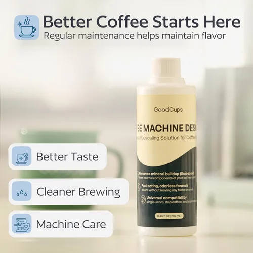 Vista 6 de Solución descalcificadora para cafetera, paquete de 2 (16.9 onzas líquidas en total), líquido descalcificador universal para cafeteras Keurig