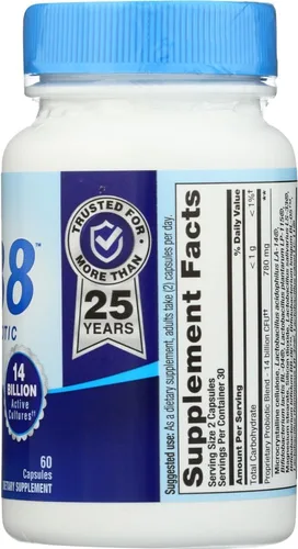 Vista 4 de Nutrition Now PB 8 Pro-Biotic Acidophilus For Life - sin gluten - 60 Cápsulas
