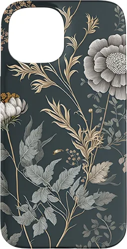Vista 6 de Cute Flowers Vintage Botanical Floral Illustration Case for iPhone 17