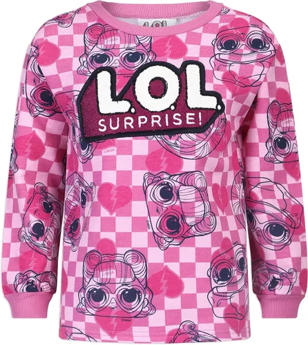 Vista 2 de LOL Surprise - Conjunto de sudadera y leggings de 2 piezas para niños pequeños, color rosaazul