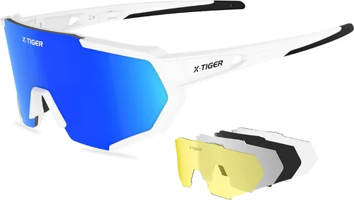 Vista 23 de X-TIGER Polarized Sports Sunglasses with 5 Interchangeable Lenses