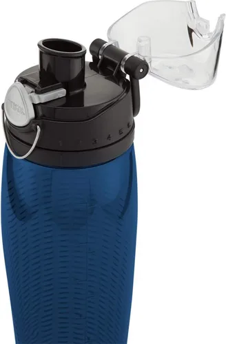 Vista 3 de Thermos 10792 Botella de agua de hidratación con medidor, azul medianoche, 24.0 fl oz