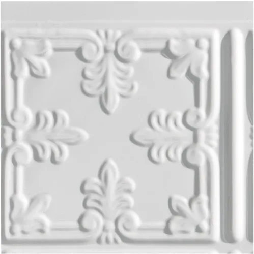 Vista 30 de FASÄDE Panel decorativo para salpicaduras de vinilo de estilo tradicional / patrón 10 en bronce antiguo (muestra de 6 x 6 pulgadas)