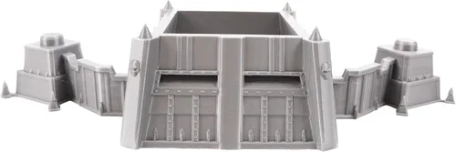 Vista 7 de Tabletop Terrain Fortificación blindada por escenario de guerra para juegos de guerra y juegos de rol Miniaturas de 1.102 in y 1.260 in