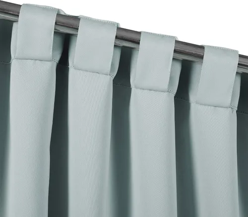 Vista 2 de Lush Decor Par de paneles de cortina de ventana con pestaña trasera aislada, 52 pulgadas de ancho x 84 pulgadas de largo, cortinas azules