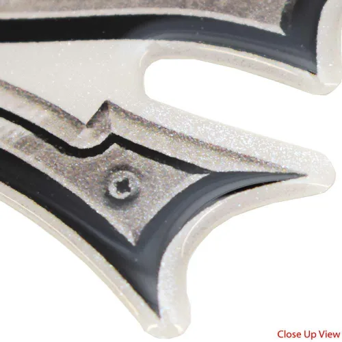 Vista 3 de Supra Boat Raised Brand Decal Emblem 106273 Vinilo Gris Metálico 21V