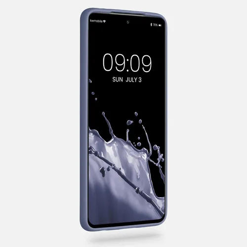 Vista 2 de kwmobile Funda compatible con Xiaomi Poco X3 NFC/Poco X3 Pro - Funda protectora de silicona TPU suave y delgada - Gris lavanda mate