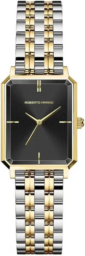Vista 12 de Roberto Marino RM1982 Reloj de Lujo para Mujer Rectangular en Oro – Movimiento de Cuarzo Japonés, Diseño Vintage de Acero Inoxidable, Esfera RM1931