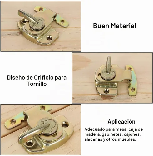 Vista 5 de 12 juegos de cerraduras de mesa Align-N-Lock, conectores de hebillas de mesa de comedor resistentes Abuff, ideales para hojas de mesa, mesas