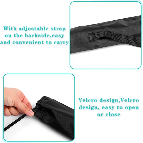 Vista 3 de Estuche de transporte para taco de billar, bolsa de almacenamiento de billar, estuche negro para taco de billar de 35 pulgadas