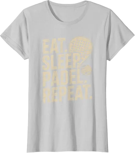 Vista 19 de Camiseta Eat Sleep Padel Repeat Padel Jugador de Tenis