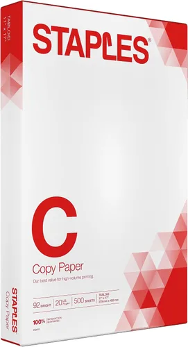 Vista 12 de Staples TRU RED - Papel para impresora de 8.5 x 11 pulgadas, diseñado para impresoras de alta velocidad, brillo 92, color blanco (500 hojas/resma)