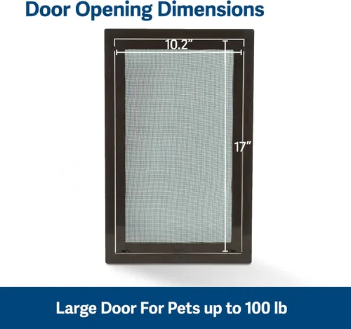 Vista 3 de PetSafe Puerta de malla para mascotas - Resistente, a prueba de desgarros y perforaciones para perros y gatos - Compatible con puerta contra