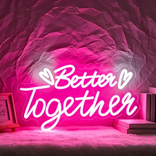Vista 18 de Letrero de luz LED para baño con diseño grabado para decoración de pared, baño, bar o decoración divertida de habitación, alimentado por USB