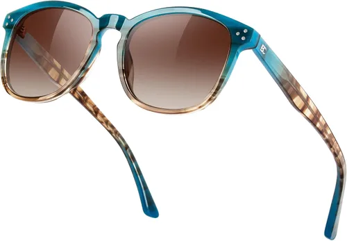 Vista 46 de Gafas de sol polarizadas para mujer con protección UV para mujer, a la moda, grandes sombras con marco de acetato BC2110