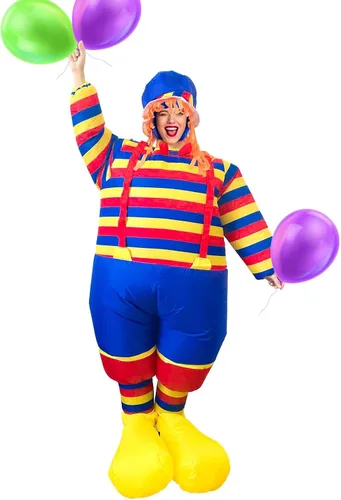 Vista 5 de ELECLAND Disfraz inflable de carnaval Halloween Carnaval decoración inflable para fiestas de carnaval adultos
