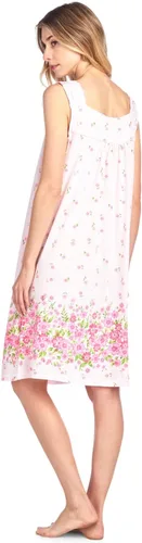 Vista 4 de Casual Nights Camisón sin mangas bordado Pointelle para mujer