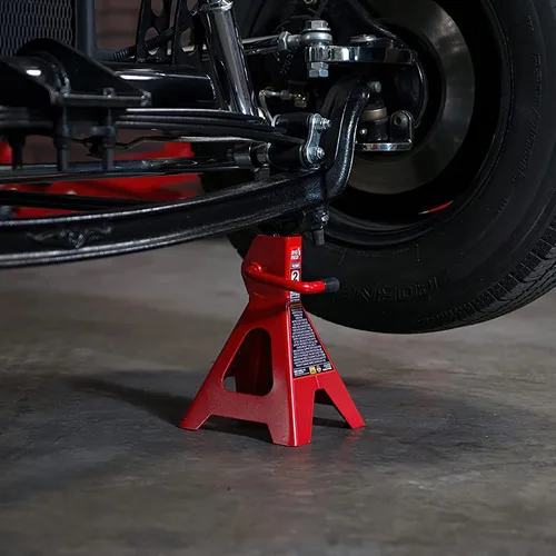 Vista 7 de BIG RED T42202 Torin Steel Jack Stands: Capacidad de 2 toneladas (4,000 lb), rojo, 1 par