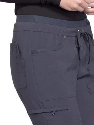 Vista 3 de Cherokee Iflex Scrubs for Women, Drawstring Tapered Leg Scrub Pants CK010