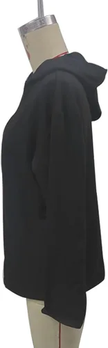 Vista 6 de Camiseta con capucha de calavera para mujer, estilo gótico, retro, con gráfico, para Halloween, casual, de manga larga